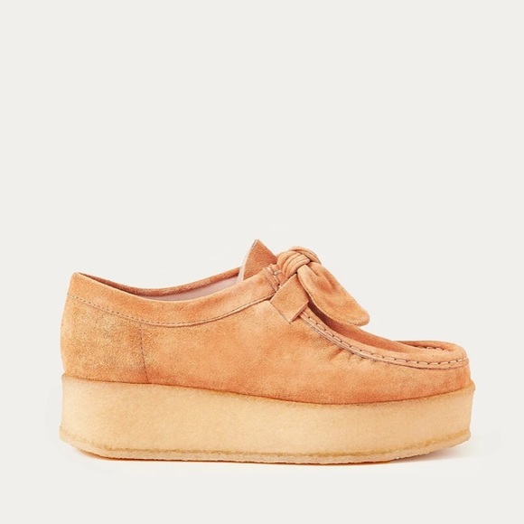 Loeffler Randall Tabitha Tan Suede Knot Chukka Platform Shoes Size 10 - Picture 3 of 10